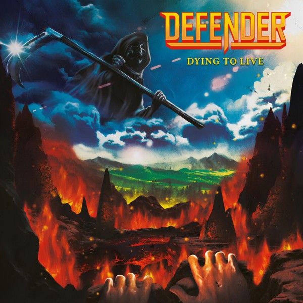 Defender – Dying To Live vinyl record cover