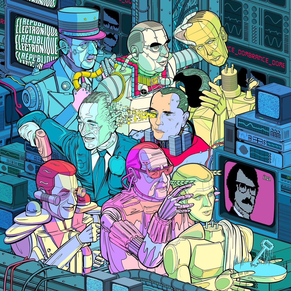 Dombrance – Republique Electronique vinyl record cover