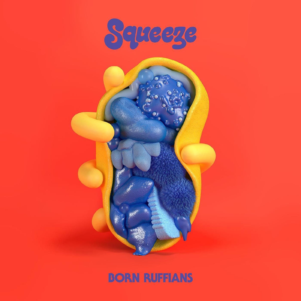 Born Ruffians – SQUEEZE (Transparent Cloudy Red Vinyl) — record image 1