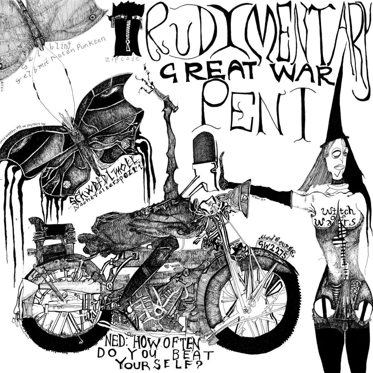 Rudimentary Peni – Great War vinyl record cover