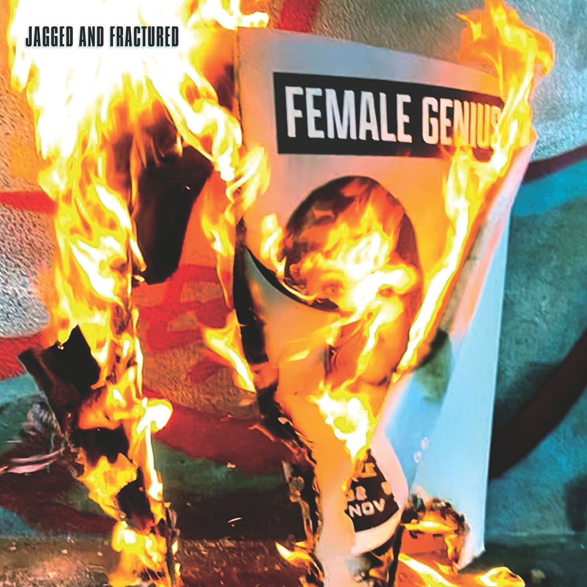 Female Genius – Jagged and Fractured vinyl record cover