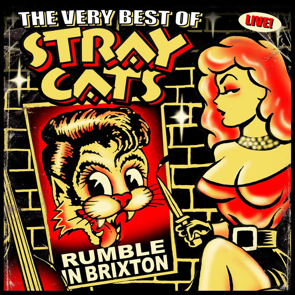 Stray Cats – Rumble in Brixton (Live) vinyl cover