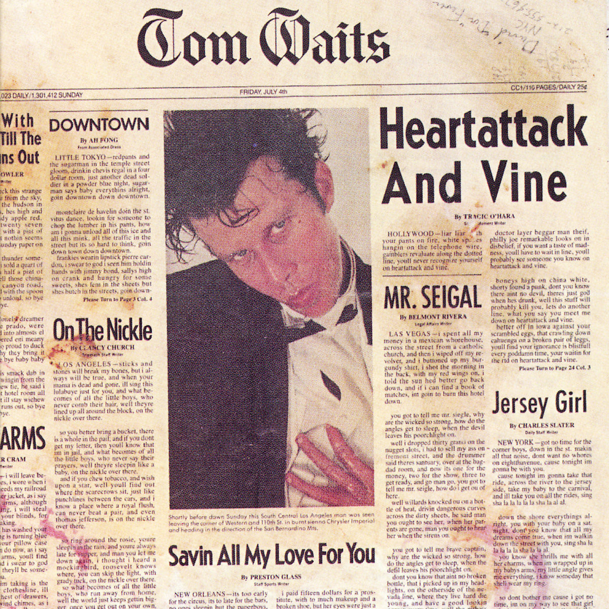 Tom Waits – Heartattack And Vine (Remastered) vinyl cover