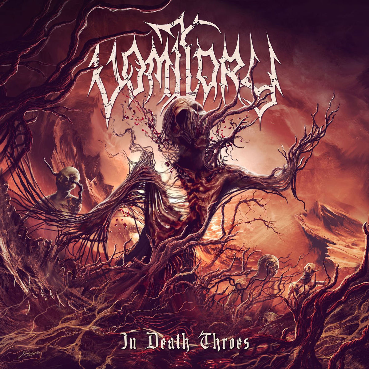 Vomitory – In Death Throes vinyl record cover