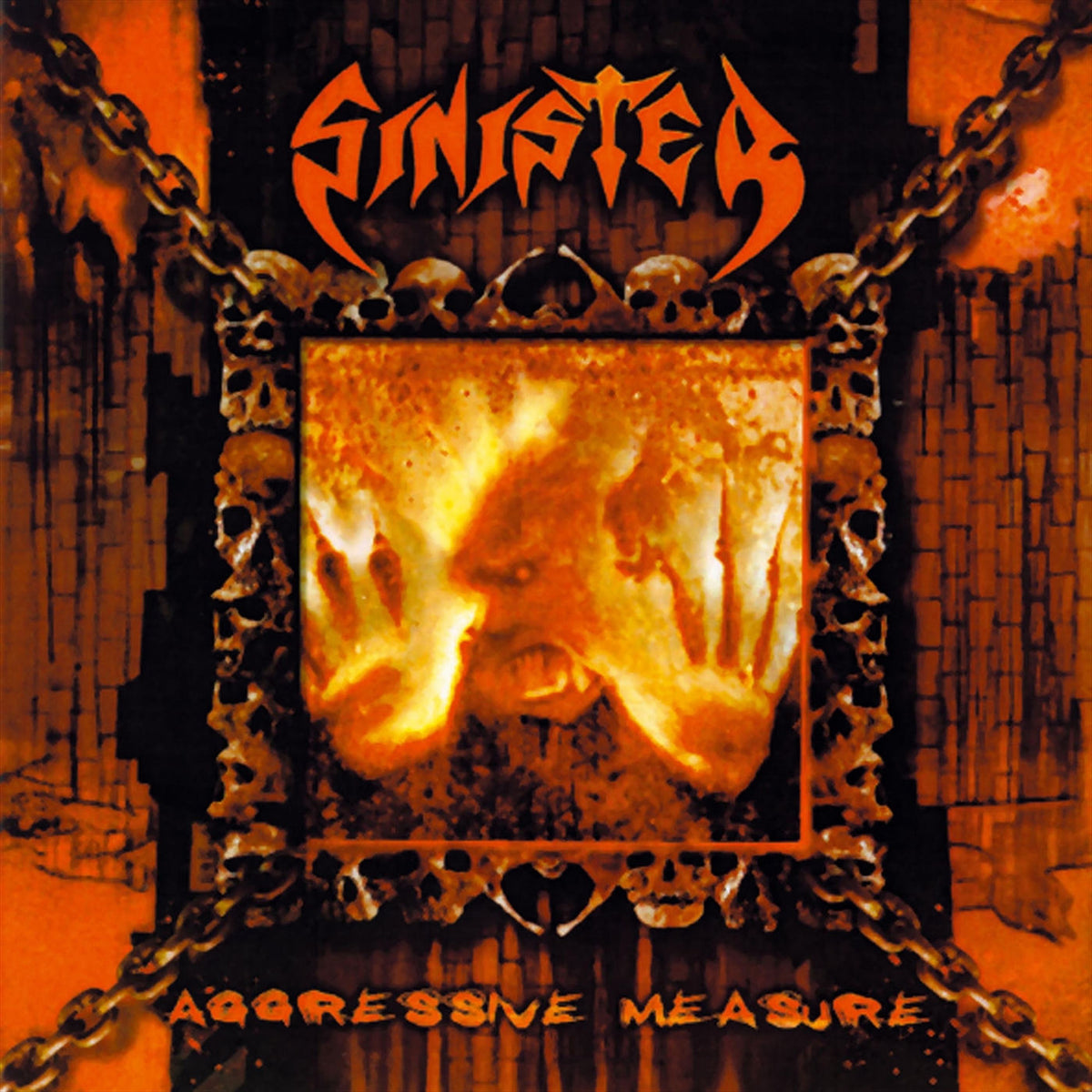 Sinister – Aggressive Measures vinyl cover