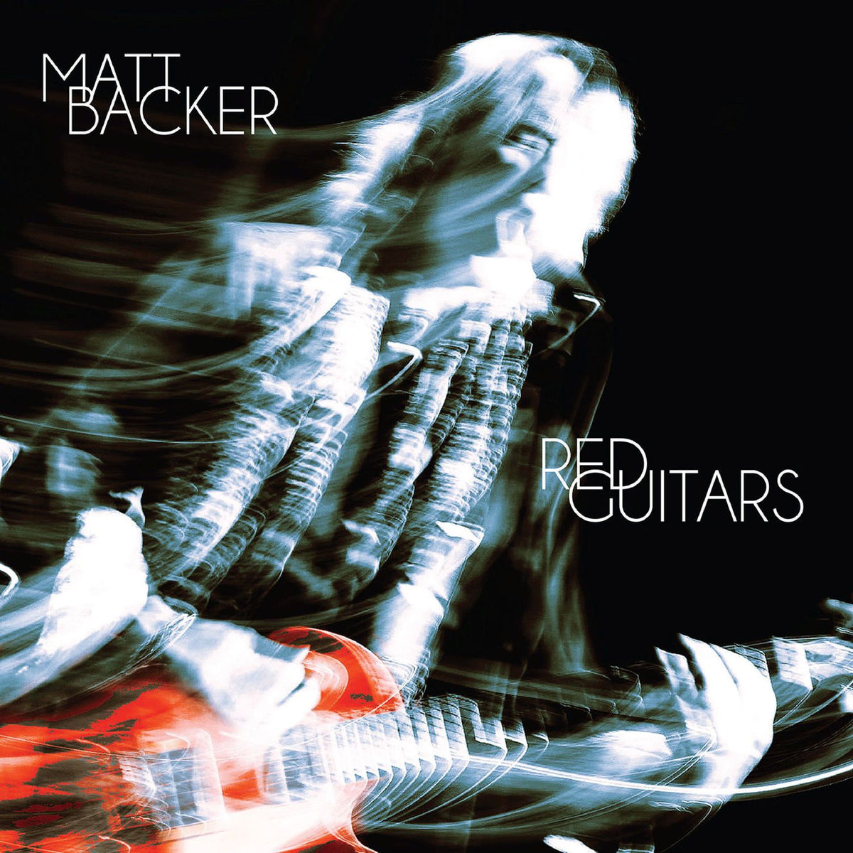 Matt Backer – Red Guitars vinyl cover