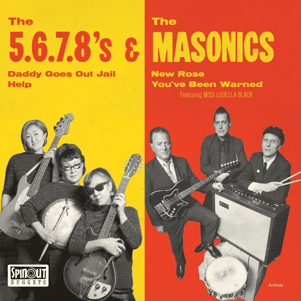 The 5.6.7.8's – Japan Tour EP vinyl cover