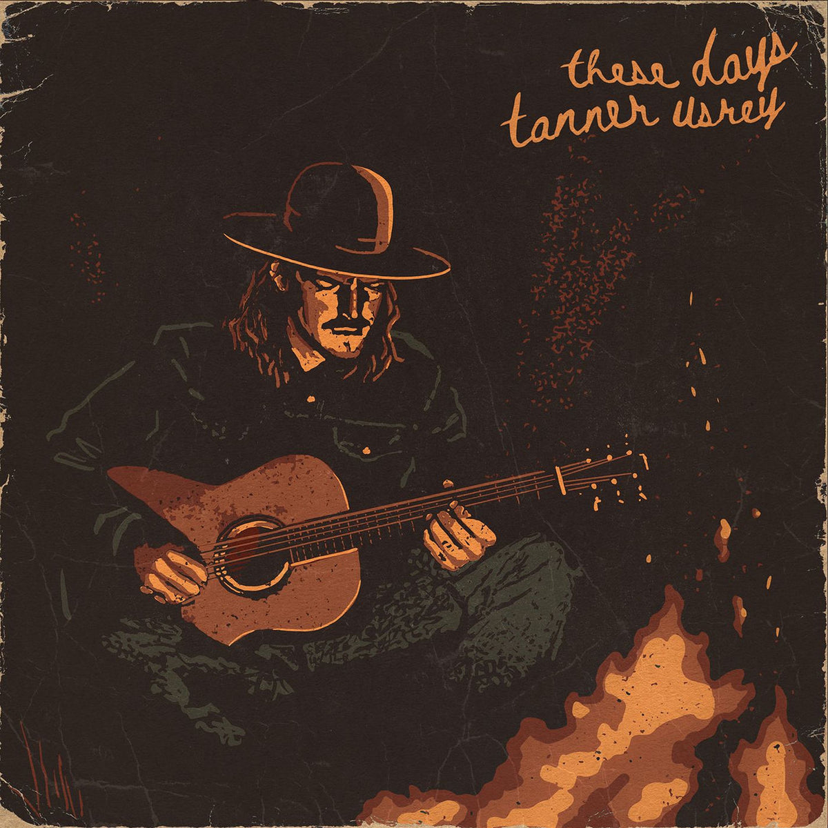 Tanner Usrey – These Days (Blend Of Transparent Yellow/Opaque Red Vinyl) vinyl record cover