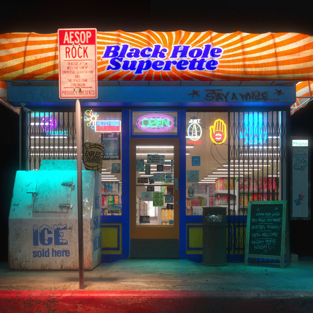 Aesop Rock – Black Hole Superette vinyl record cover
