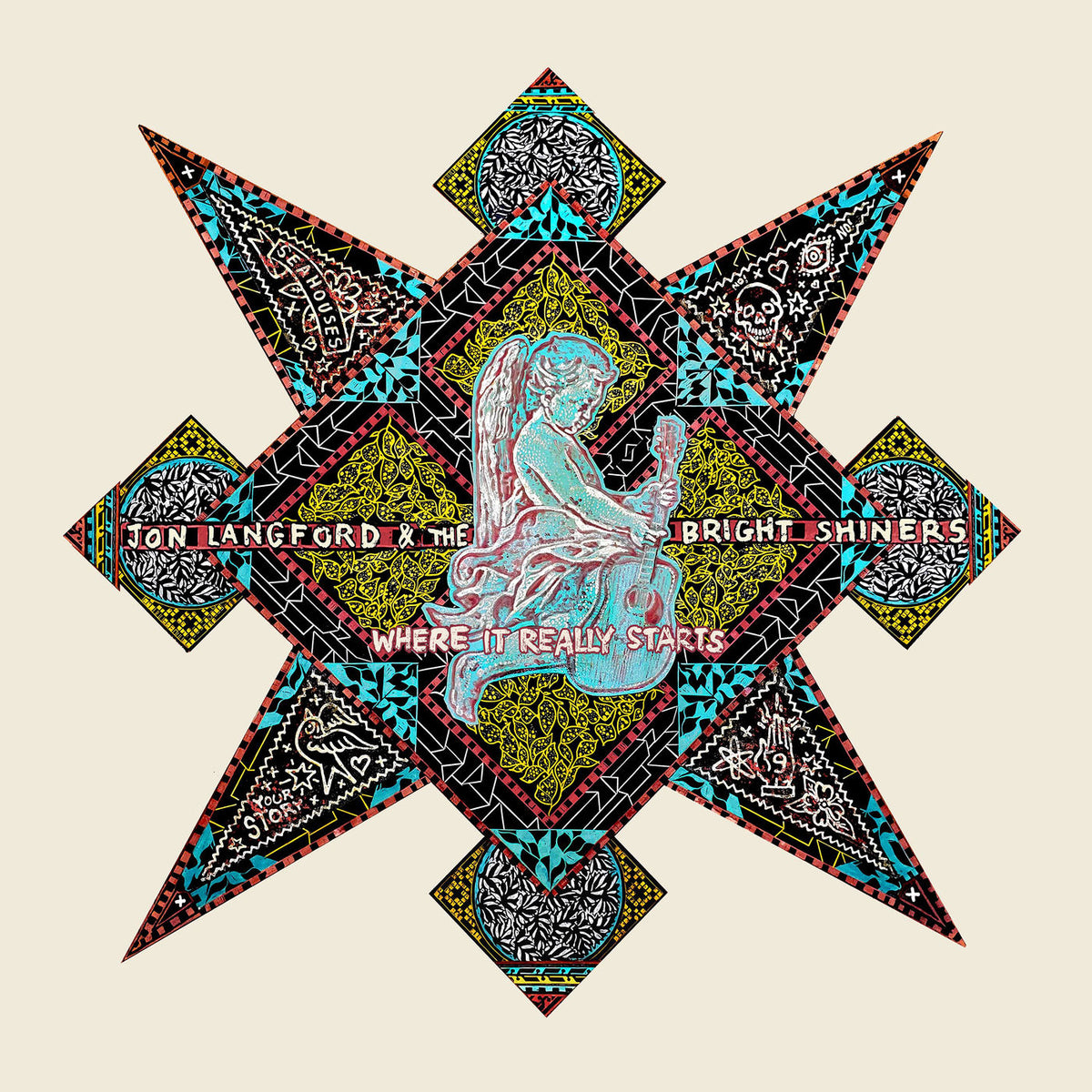 Jon Langford – Where It Really Starts vinyl cover