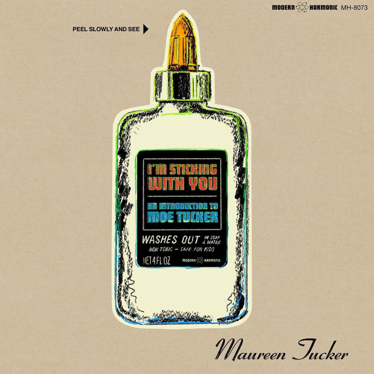 Moe Tucker – I'm Sticking With You vinyl cover
