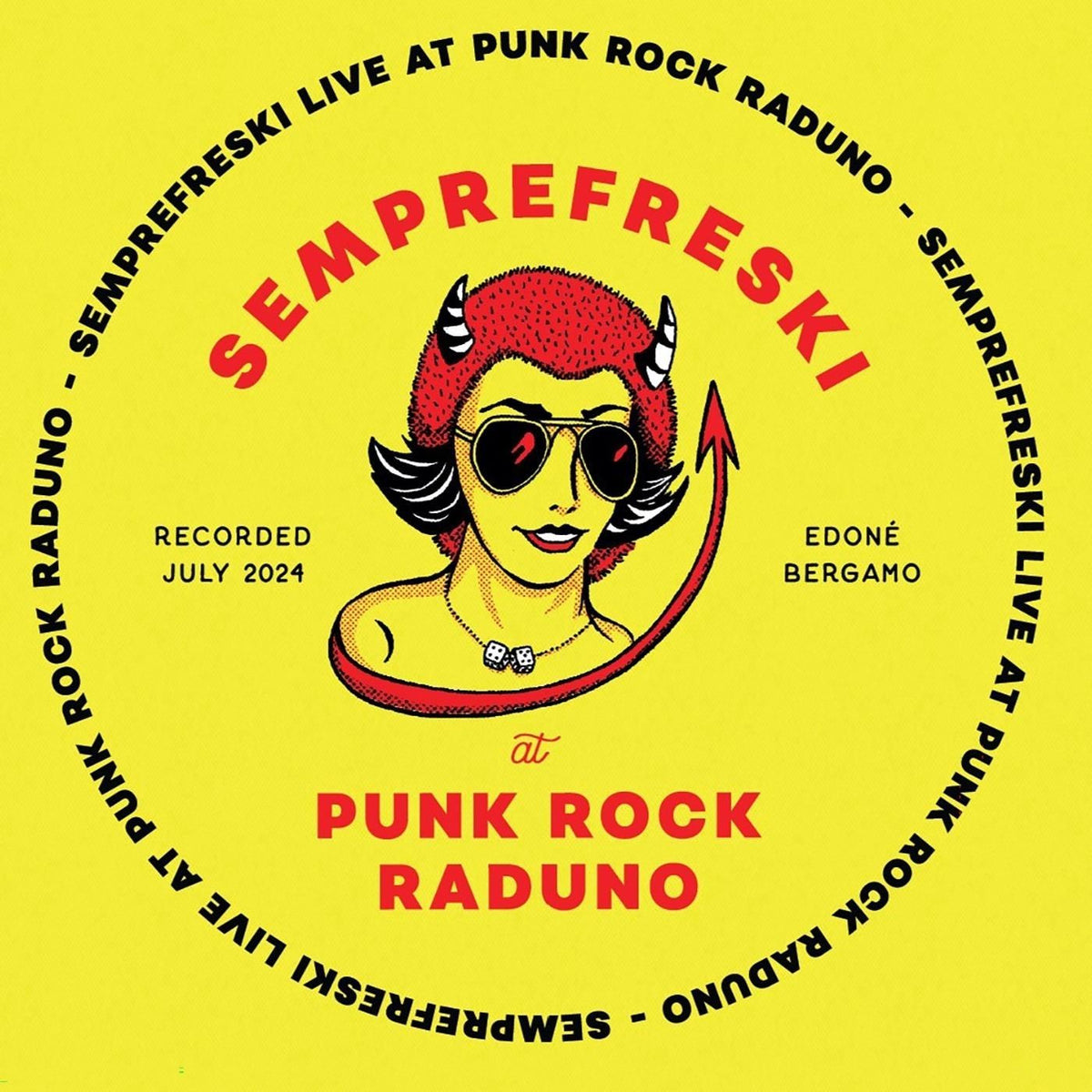 Semprefreski – Live at Punkrock Raduno, 13th July 2024 vinyl record cover