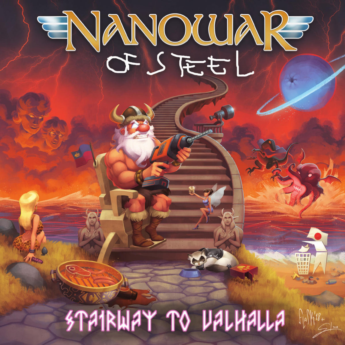 NanowaR of Steel – Stairway To Valhalla vinyl cover