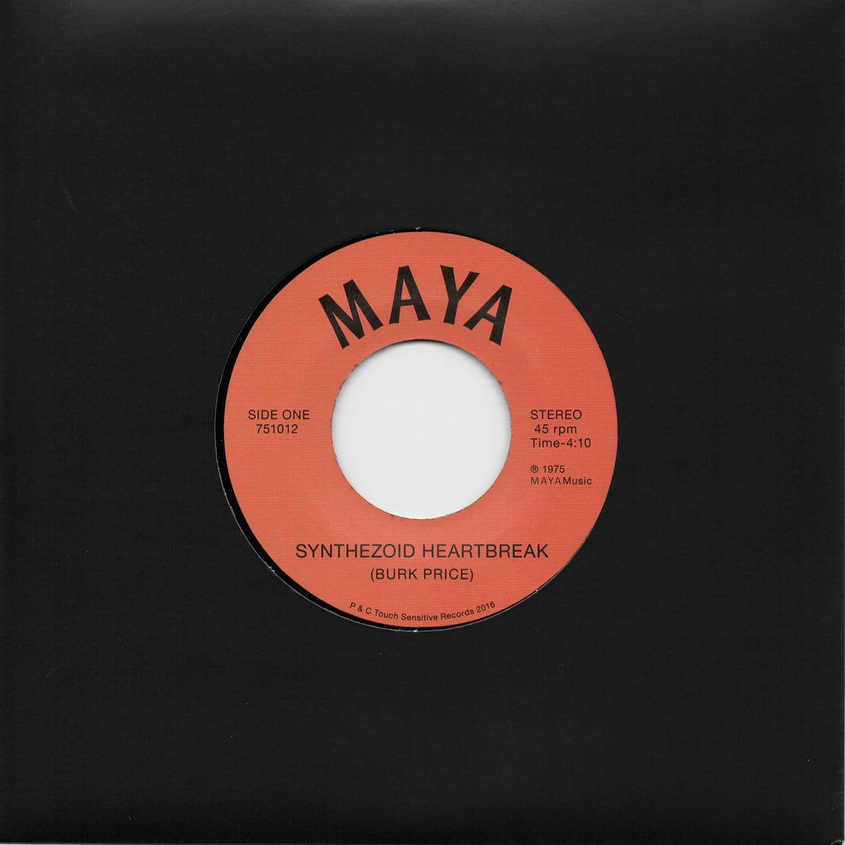Maya – Synthezoid Heartbreak / Distant Visions vinyl cover