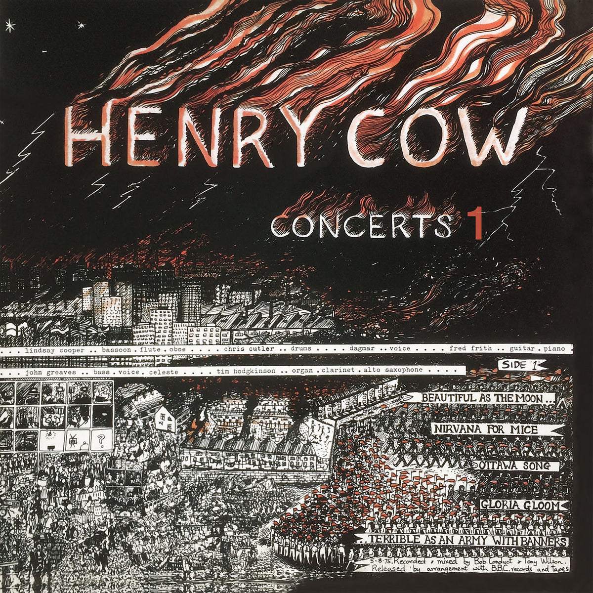 Henry Cow – Concerts vinyl record cover