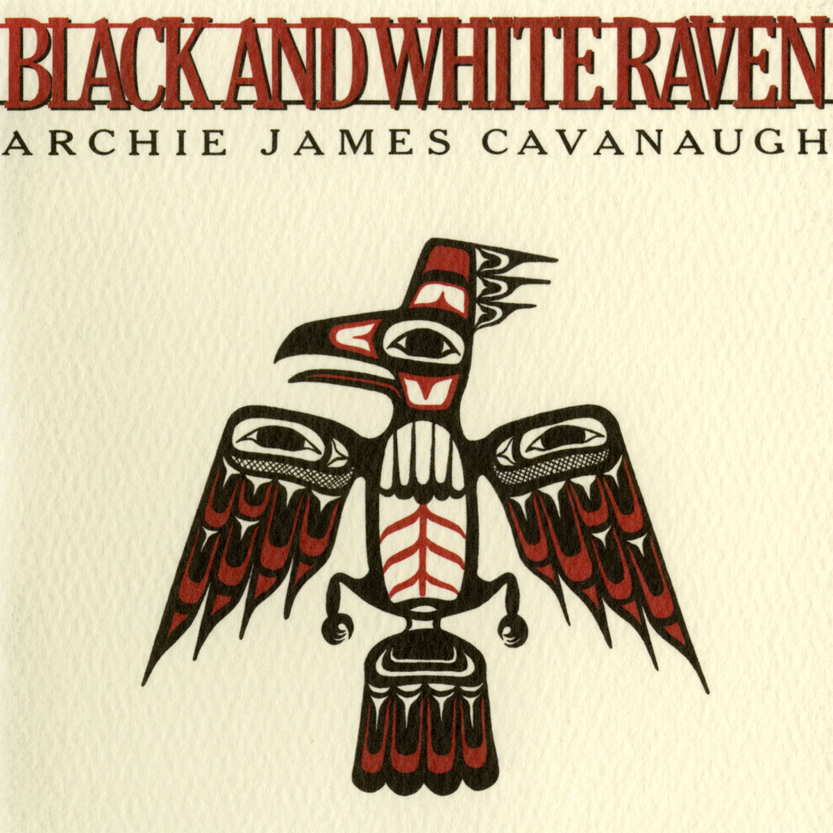 Archie James Cavanaugh – Black and White Raven vinyl record cover