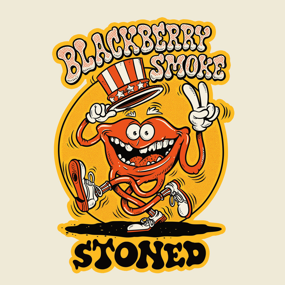 Blackberry Smoke – Stoned (Red/Black Smoke Vinyl) vinyl record cover