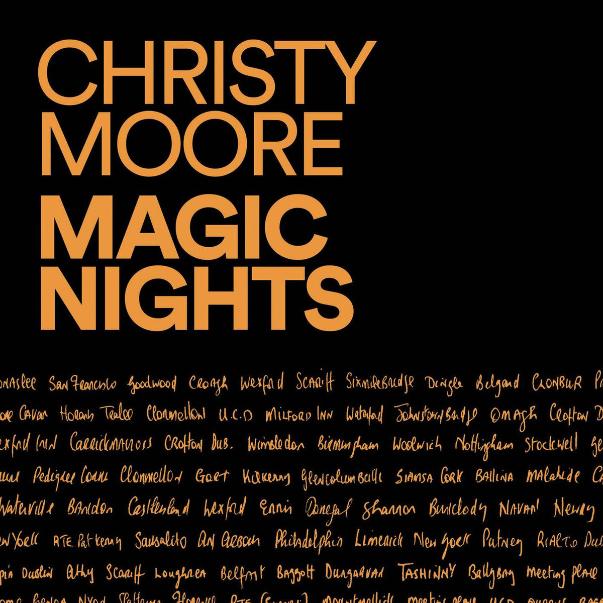 Christy Moore – Magic Nights vinyl record cover