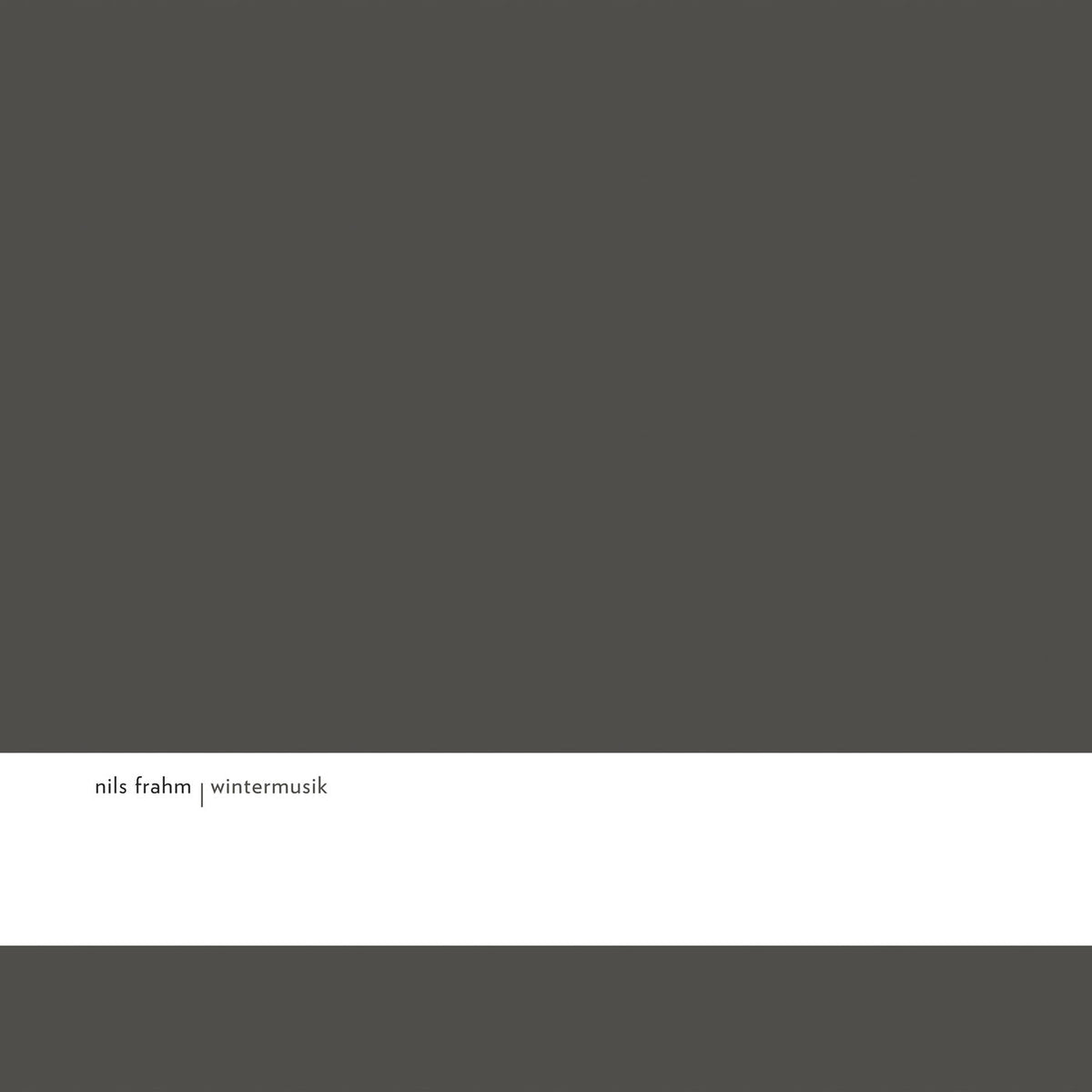 Nils Frahm – Wintermusik vinyl record cover