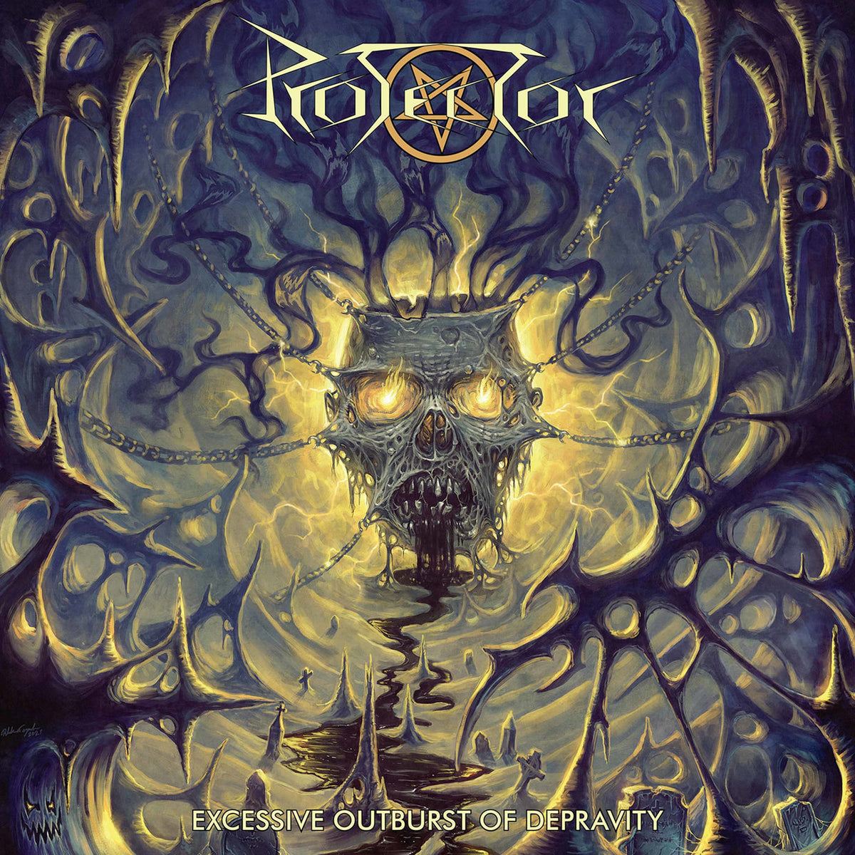 Protector – Excessive Outburst of Depravity (Coloured Vinyl) vinyl record cover