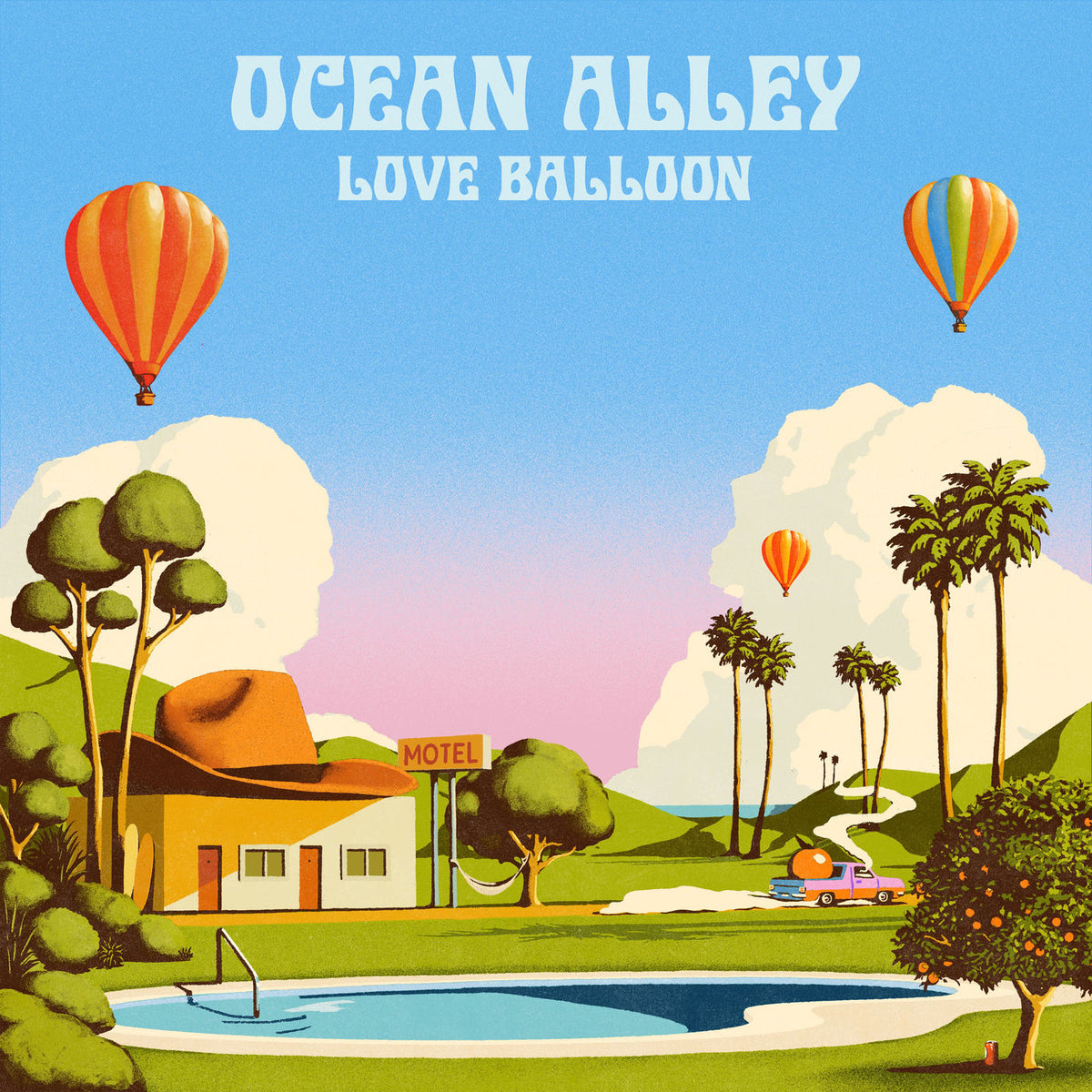 Ocean Alley – Love Balloon (Indie Exclusive Blue & Clear Smoke Vinyl) vinyl record cover