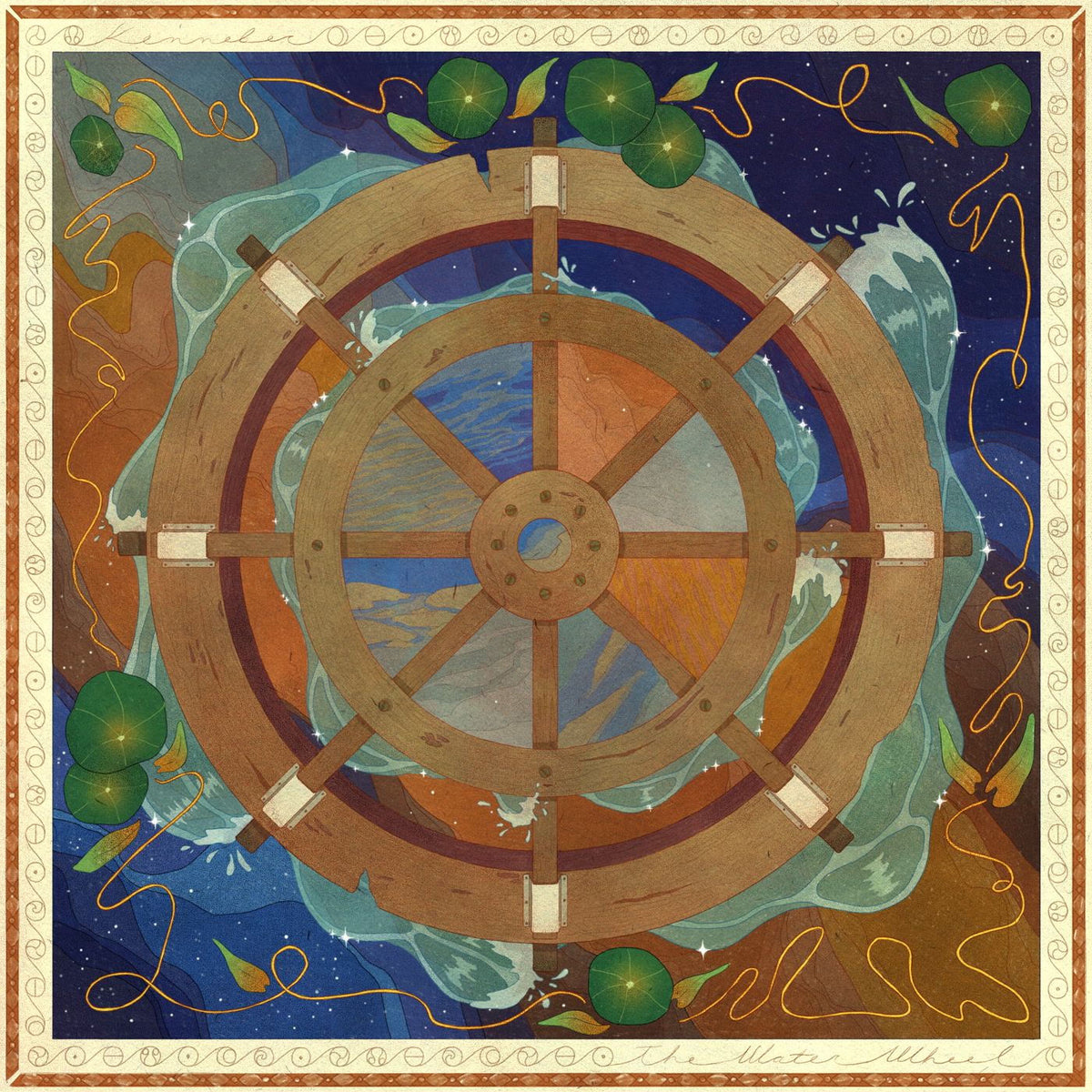 Kennebec – The Water Wheel vinyl record cover