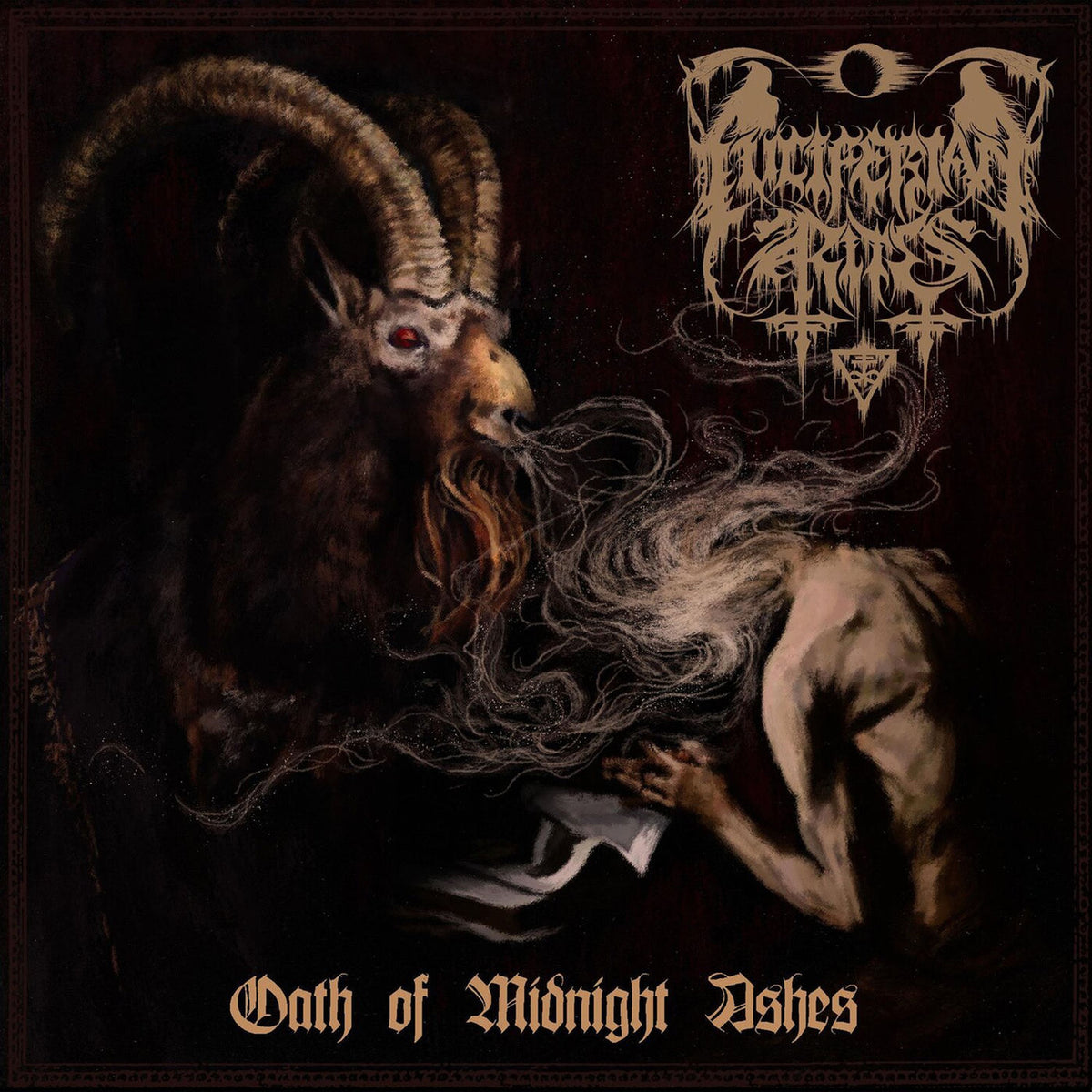 Luciferian Rites – Oath of Midnight Ashes vinyl record cover