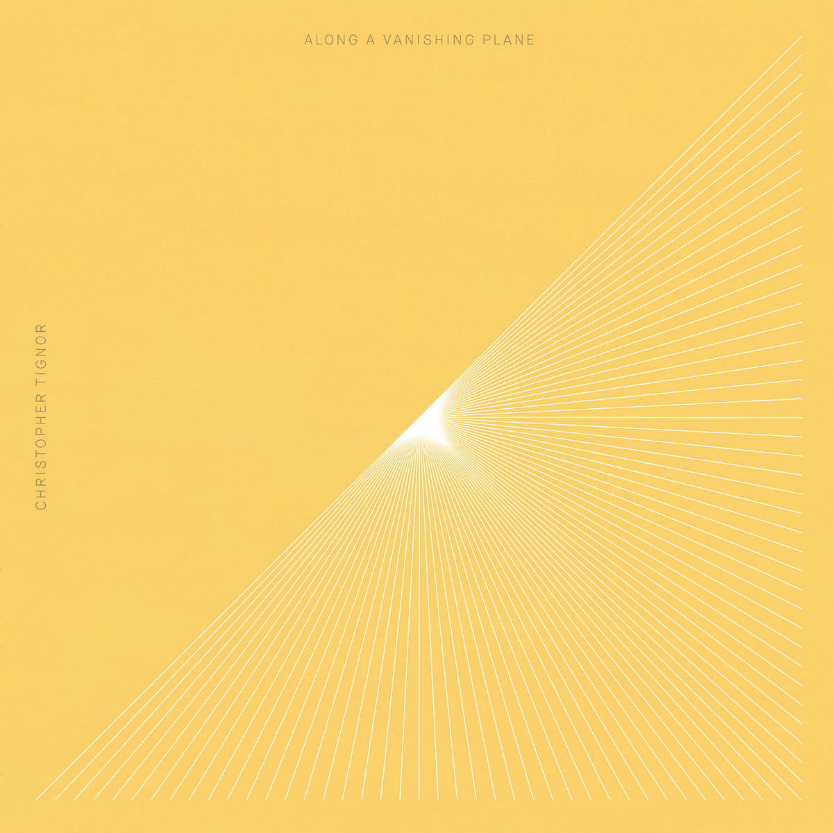 Christopher Tignor – Along a Vanishing Plane vinyl cover