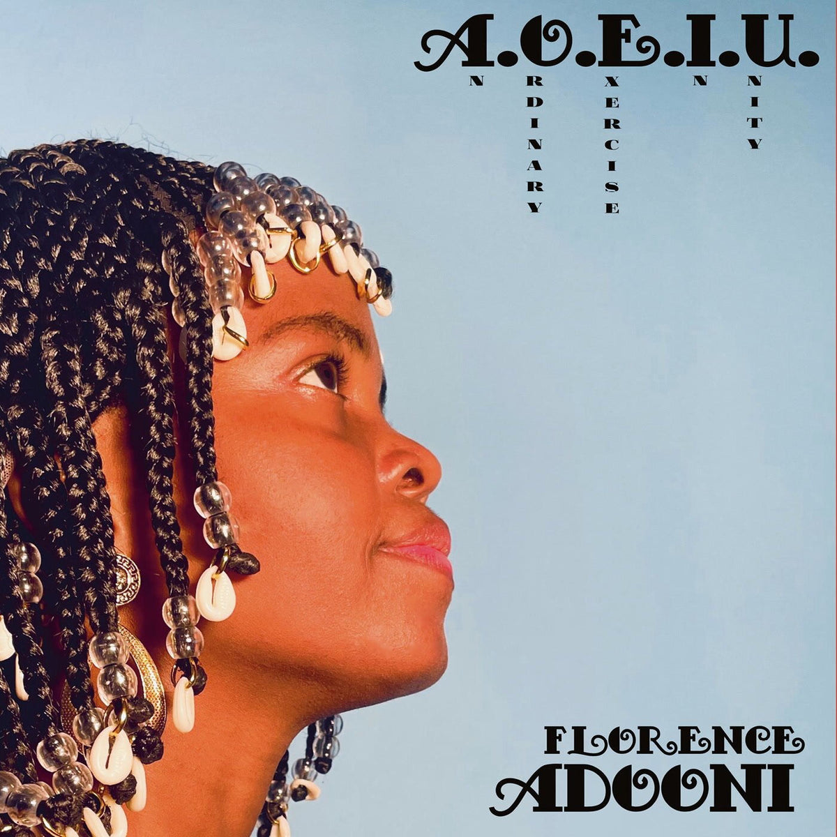 Florence Adooni – A.O.E.I.U. (An Ordinary Exercise in Unity) vinyl record cover
