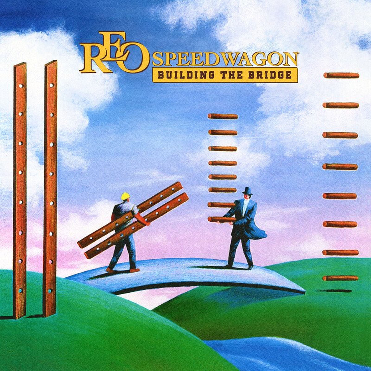 Reo Speedwagon – Building The Bridge vinyl record cover