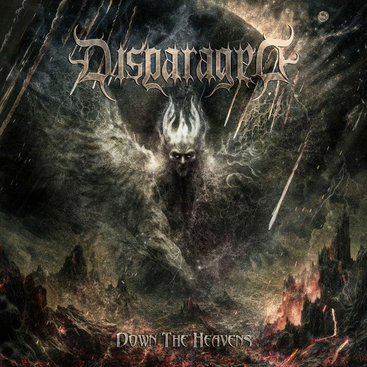 Disparaged – Down The Heavens vinyl record cover
