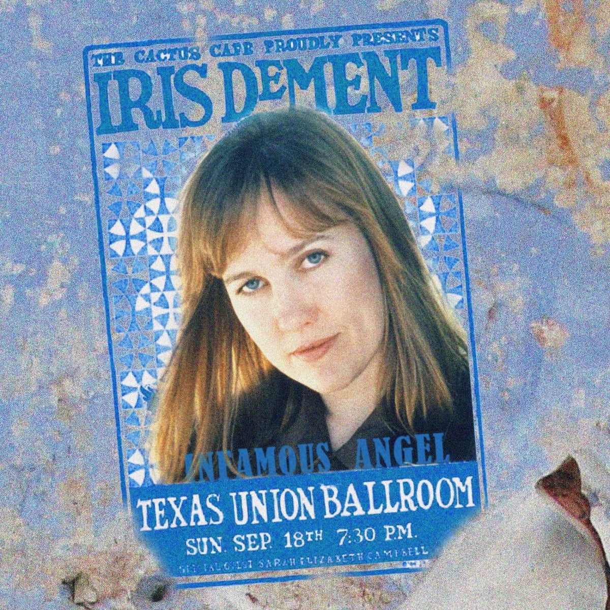 Iris DeMent – Infamous Angel (Remastered) (Live At The Cactus Cafe, University Of Texas. 18 Sep '93) vinyl cover