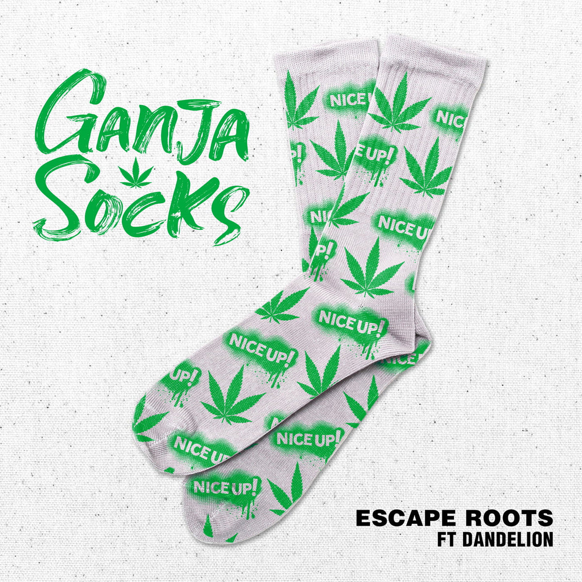 Escape Roots – Ganja Socks (feat. Dandelion) vinyl cover