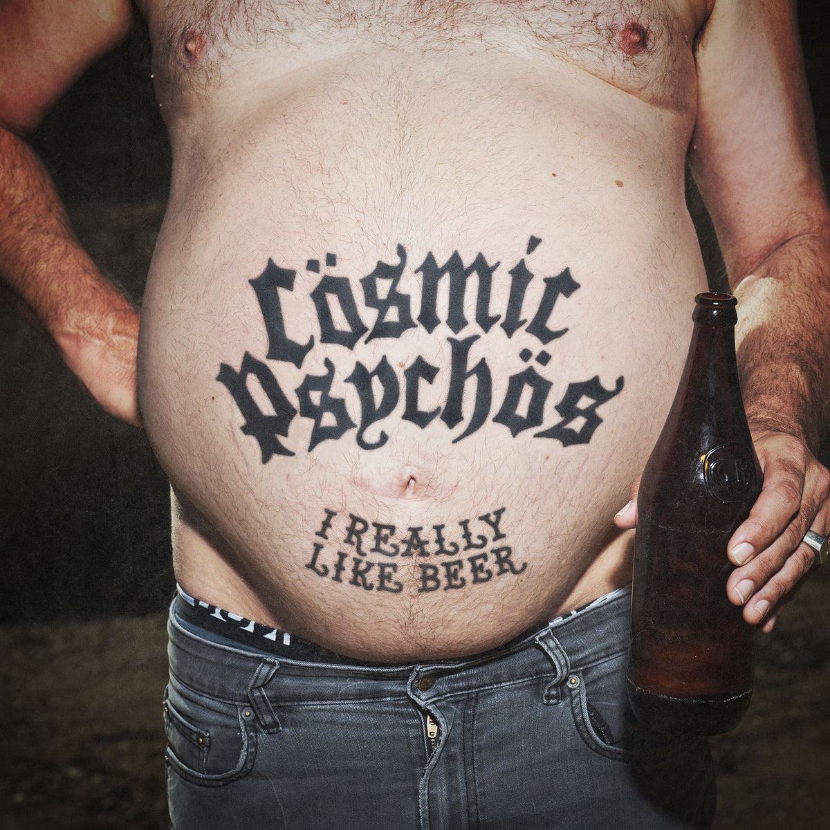 Cosmic Psychos – I Really Like Beer (Clear Vinyl) (Coloured Vinyl) vinyl record cover