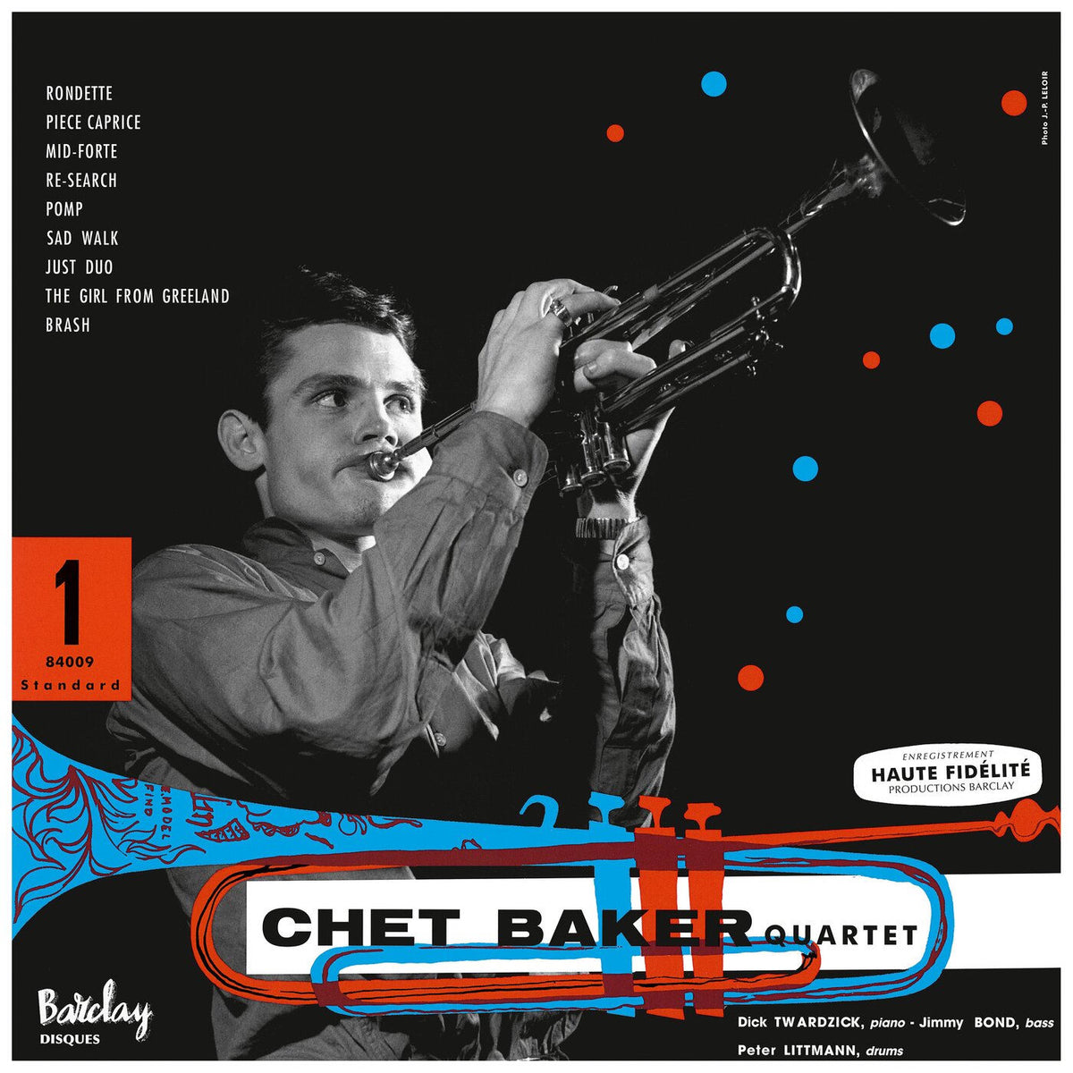 Chet Baker – Chet Baker Quartet Vol. 1 vinyl record cover