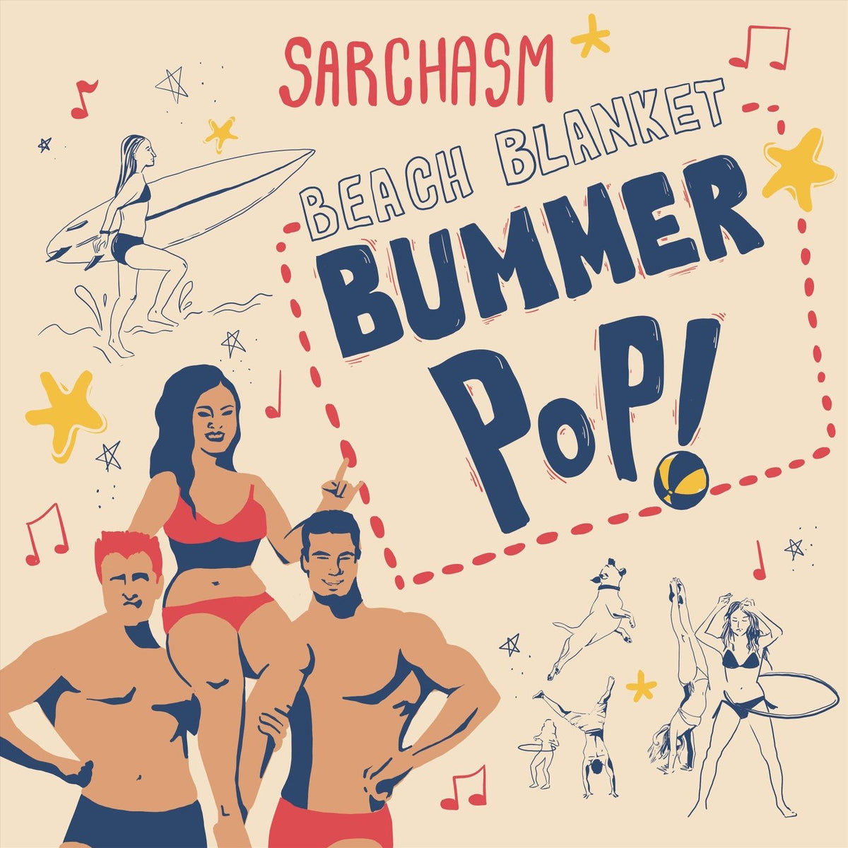 Sarchasm – Beach Blanket Bummer Pop vinyl record cover