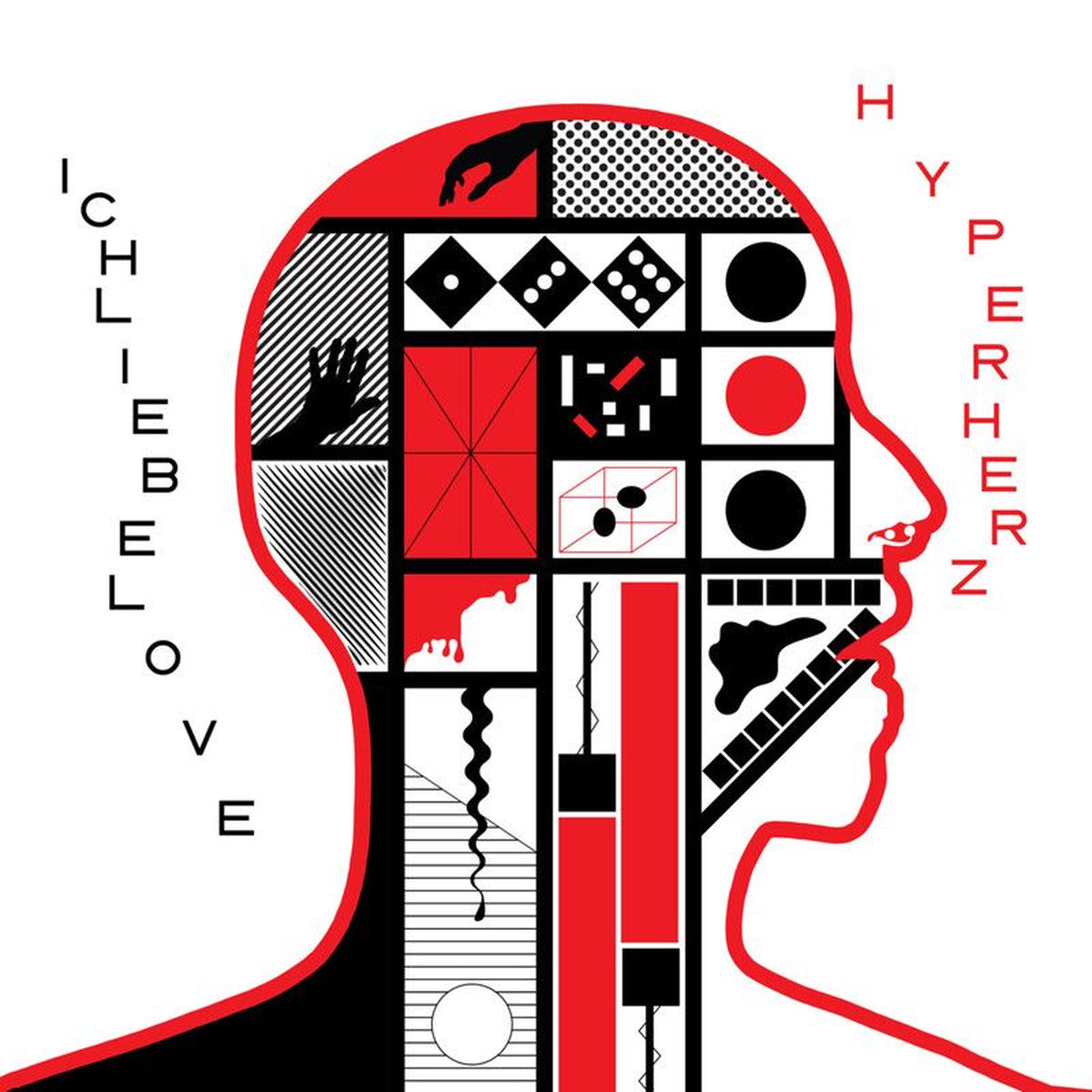 Ichliebelove – Hyperherz - White vinyl record cover