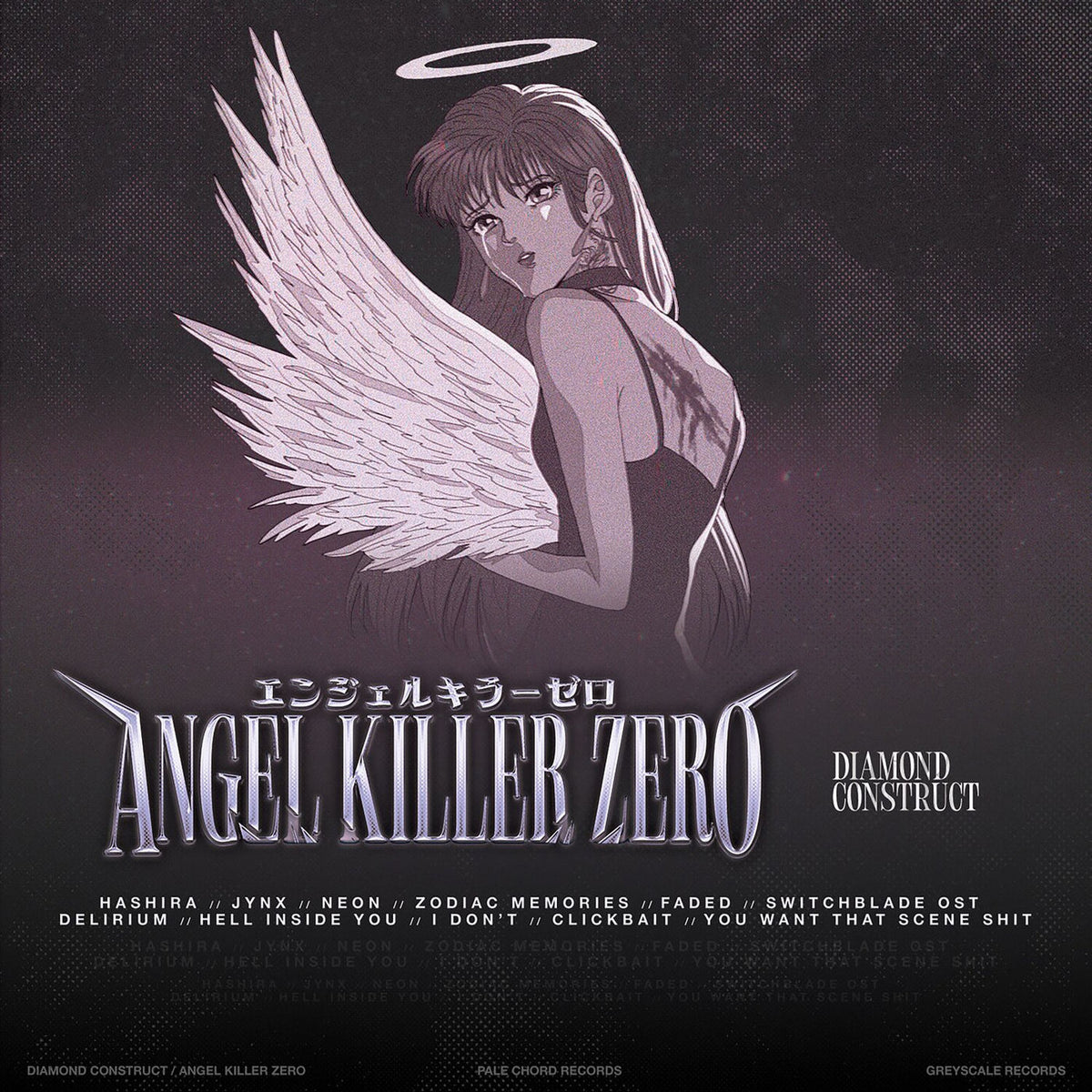 Diamond Construct – Angel Killer Zero (SPINNER PINK & PURPLE W/ BLACK SPLATTER - AU EXCLUSIVE) vinyl record cover