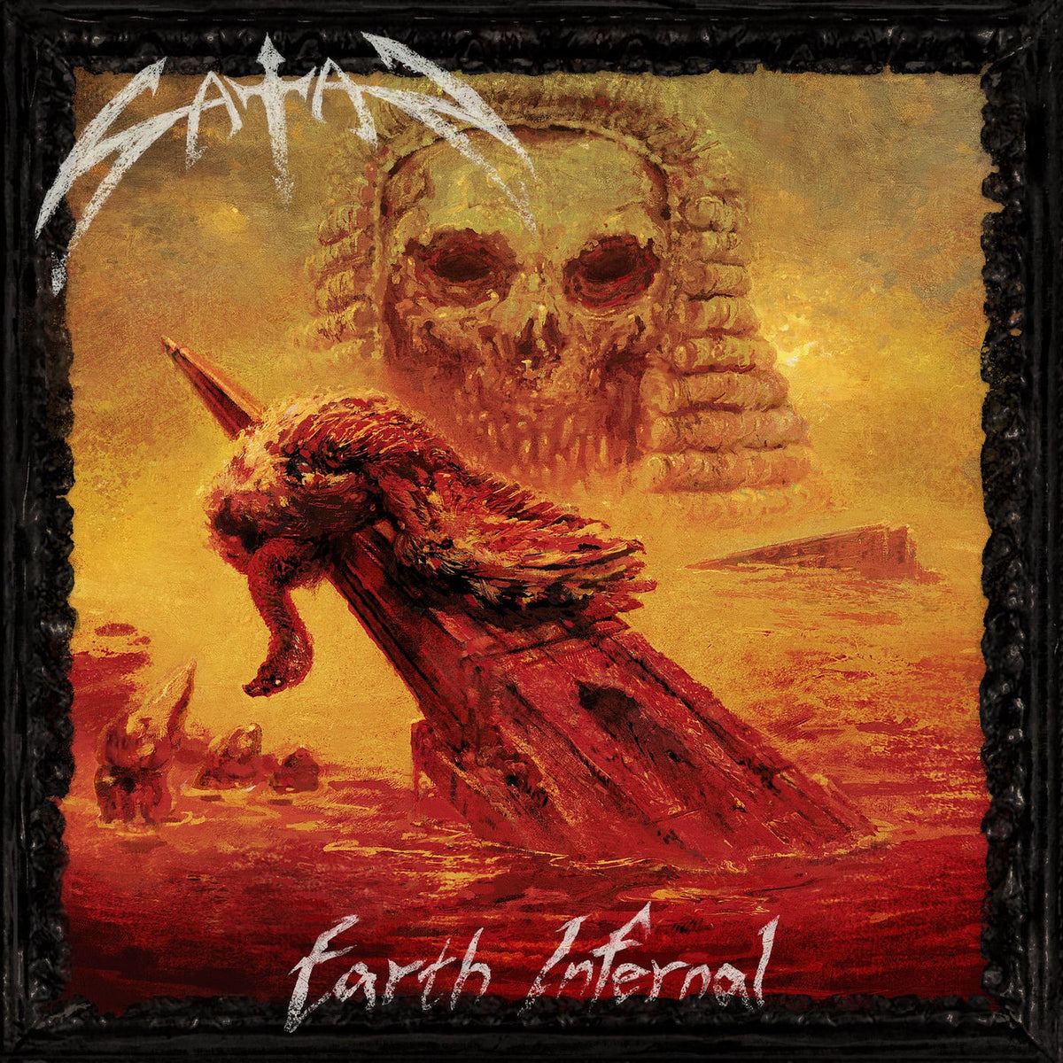 Satan – Earth Infernal vinyl record cover
