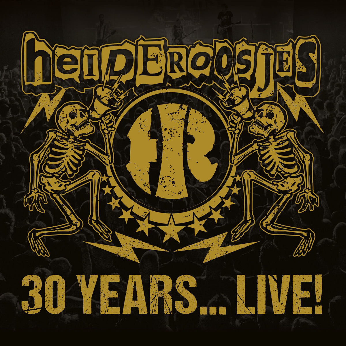 Heideroosjes – 30 Years Live! -Coloured- vinyl record cover