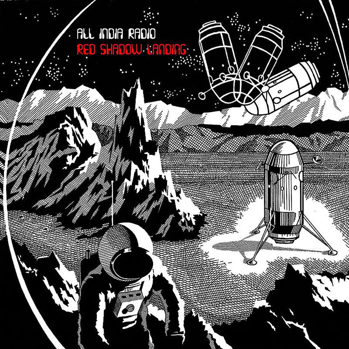 All India Radio – Red Shadow Landing (RED VINYL + DOWNLOAD COUPON) vinyl record cover