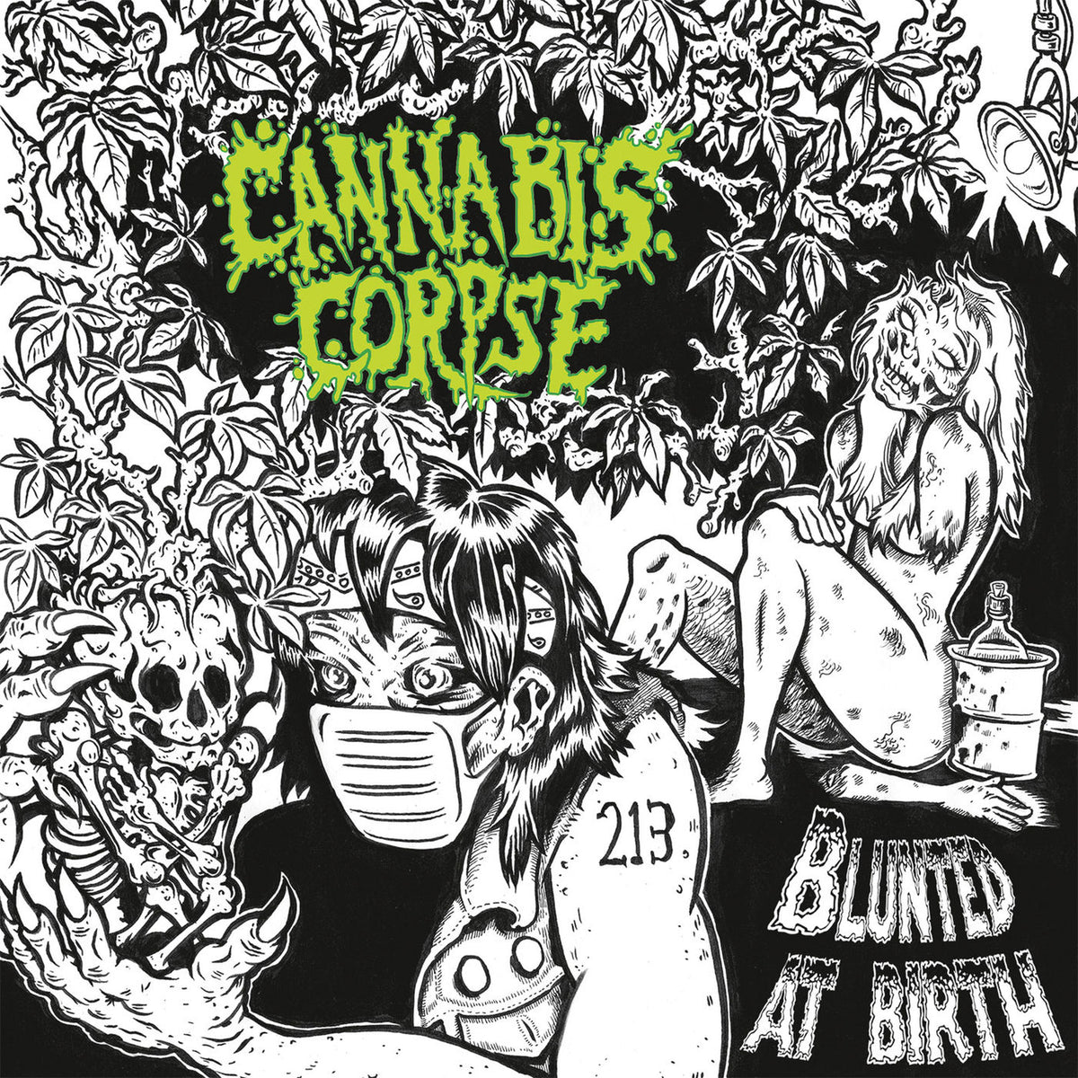 Cannabis Corpse – Blunted at Birth vinyl record cover