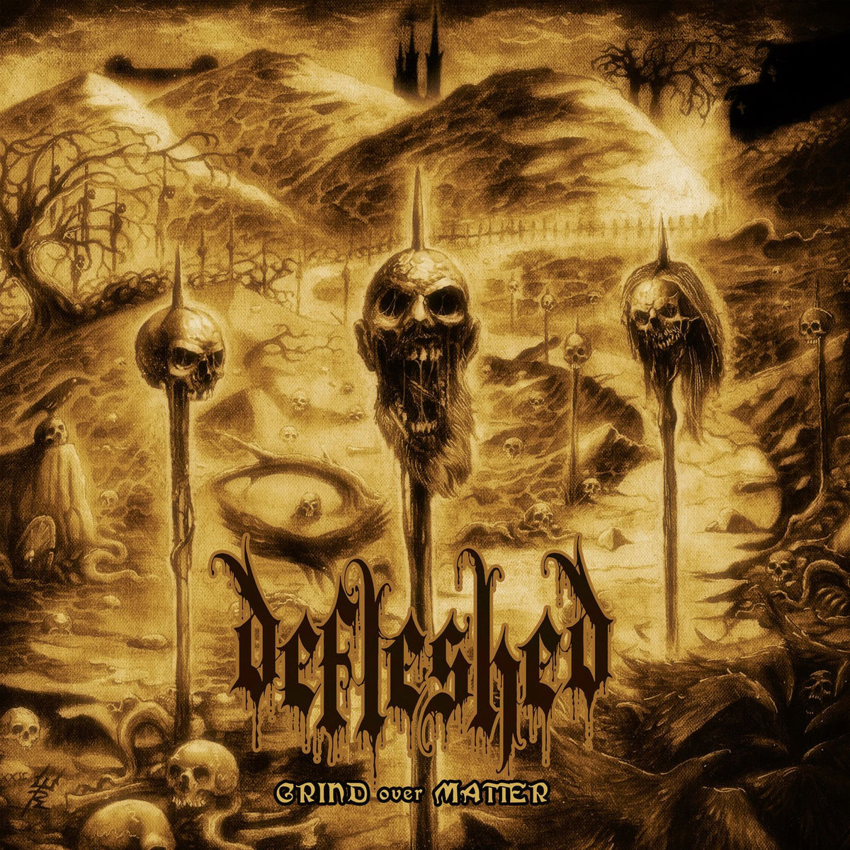 Defleshed – Grind Over Matter vinyl record cover