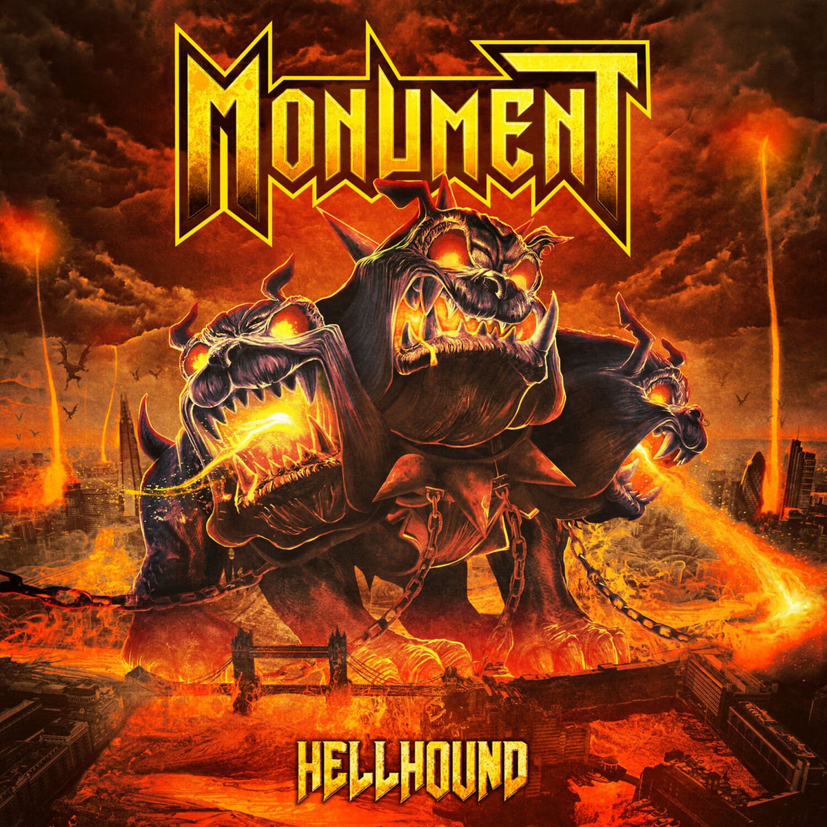 Monument – Hellhound vinyl record cover