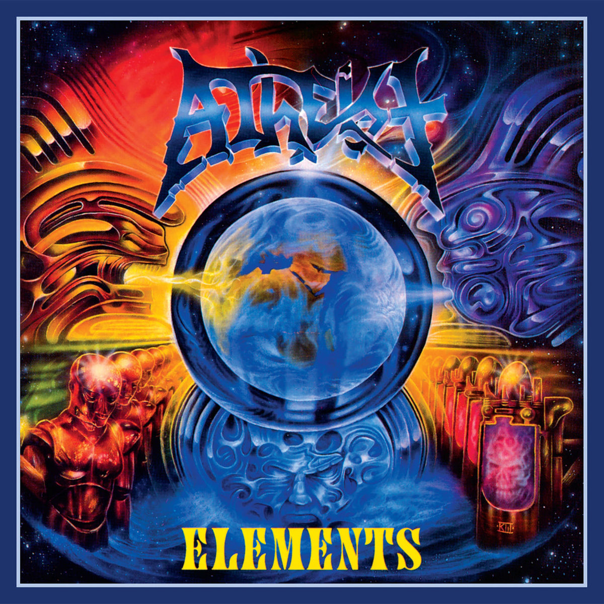 Atheist – Elements (Splatter Vinyl) vinyl record cover