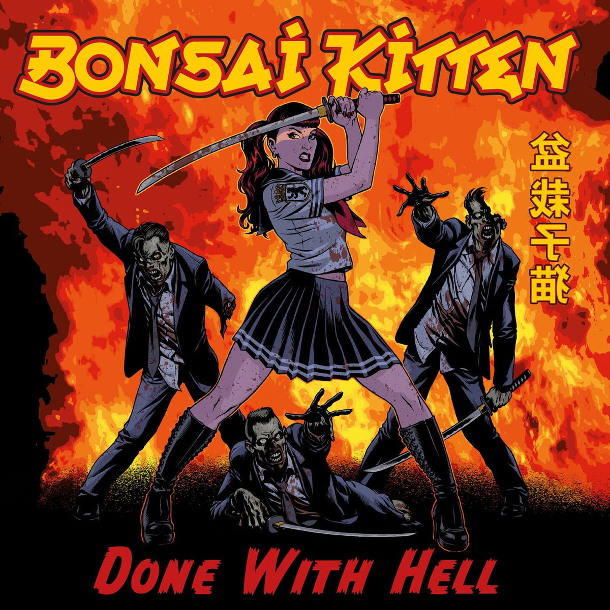 Bonsai Kitten – Done With Hell vinyl record cover