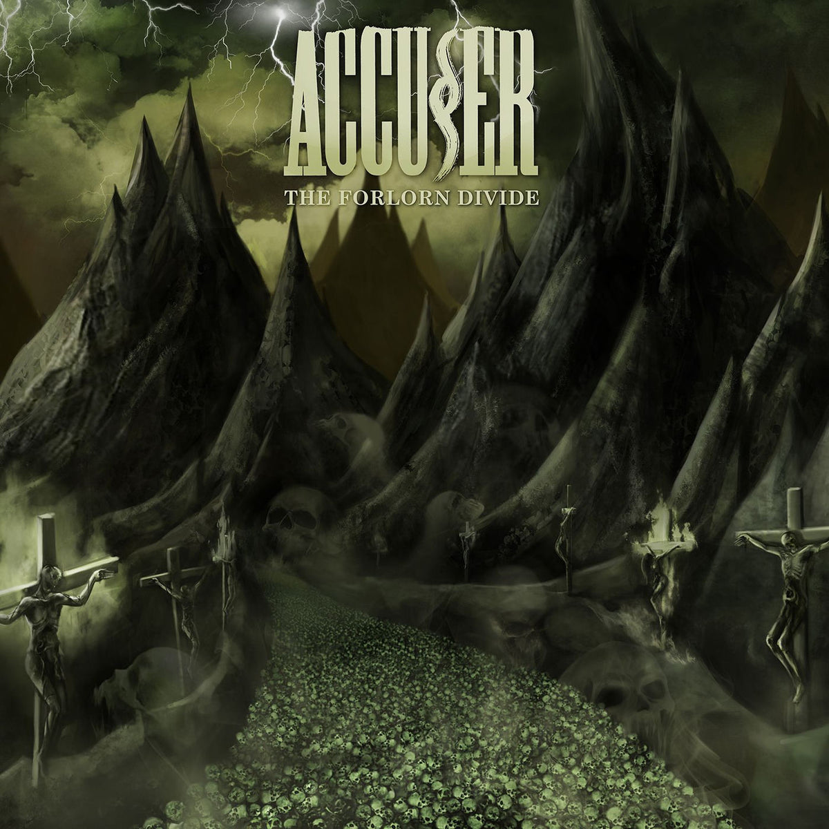 Accuser – The Forlorn Divide (Coloured Vinyl) vinyl record cover