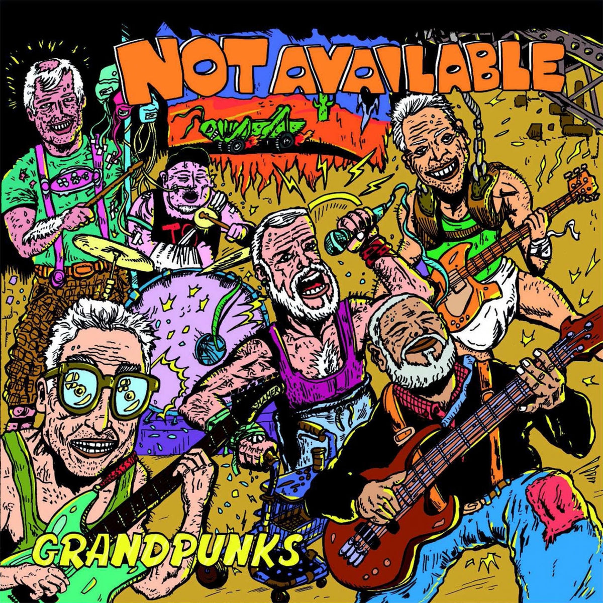 Not Available – Grandpunks (BLUE VINYL) vinyl record cover
