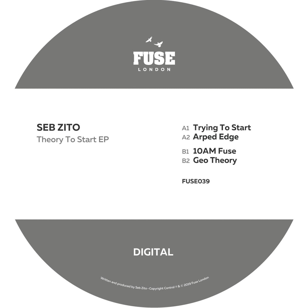 Seb Zito – Theory to Start EP vinyl cover