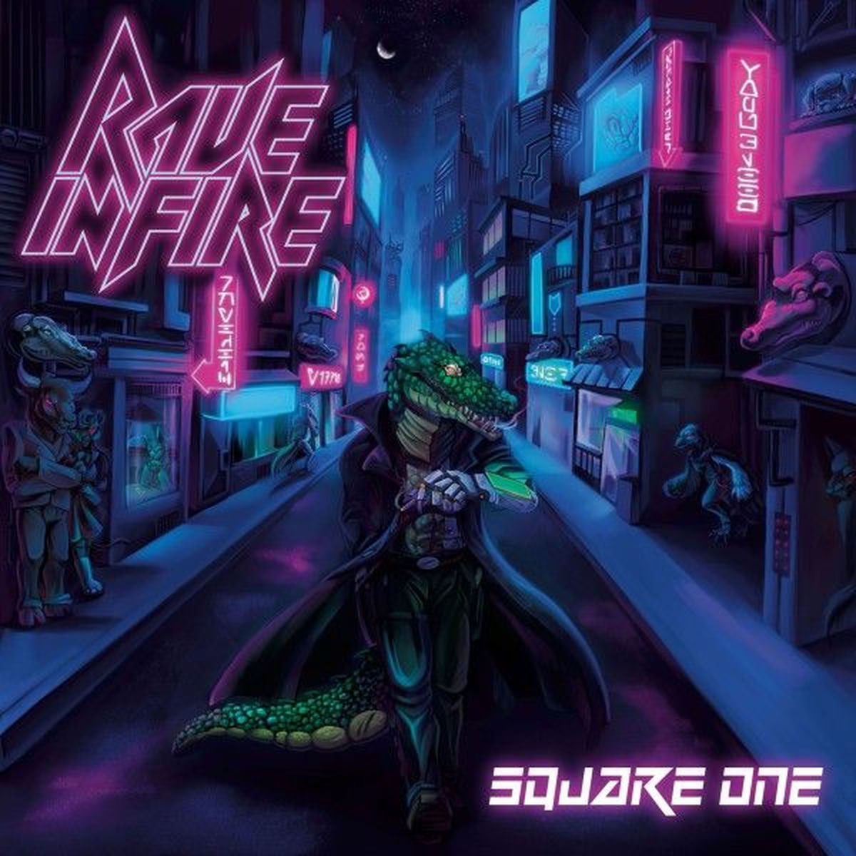 Rave In Fire – Square One vinyl record cover